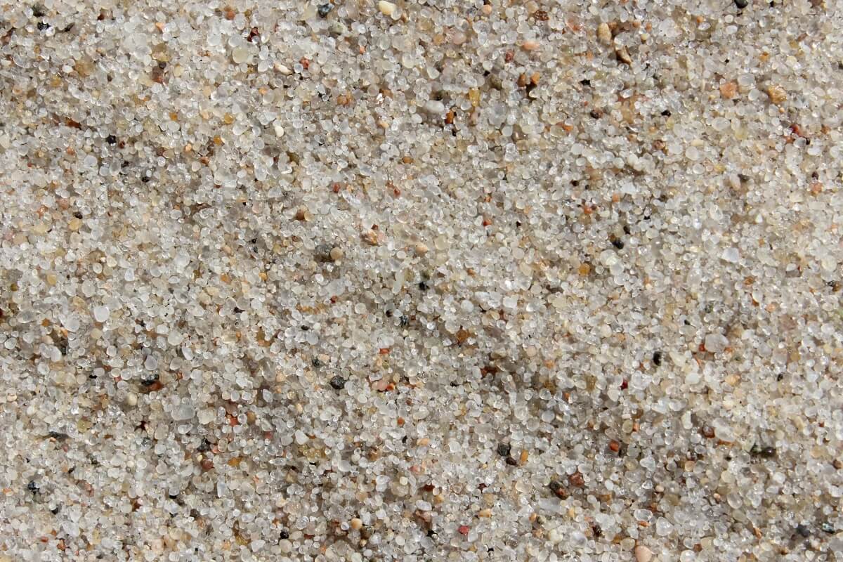 Sand an einem polnischen Stand